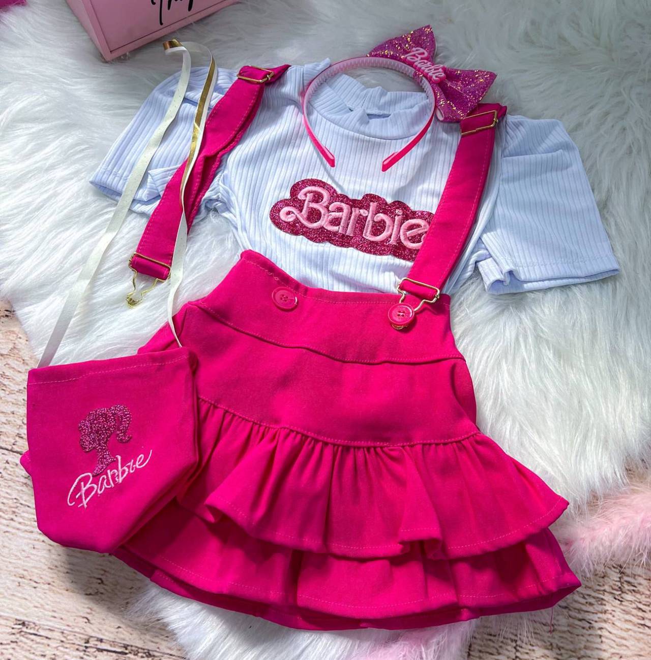 conjunto Barbie 2 Pçs - DG Baby Kids - Artigos e roupas infantis