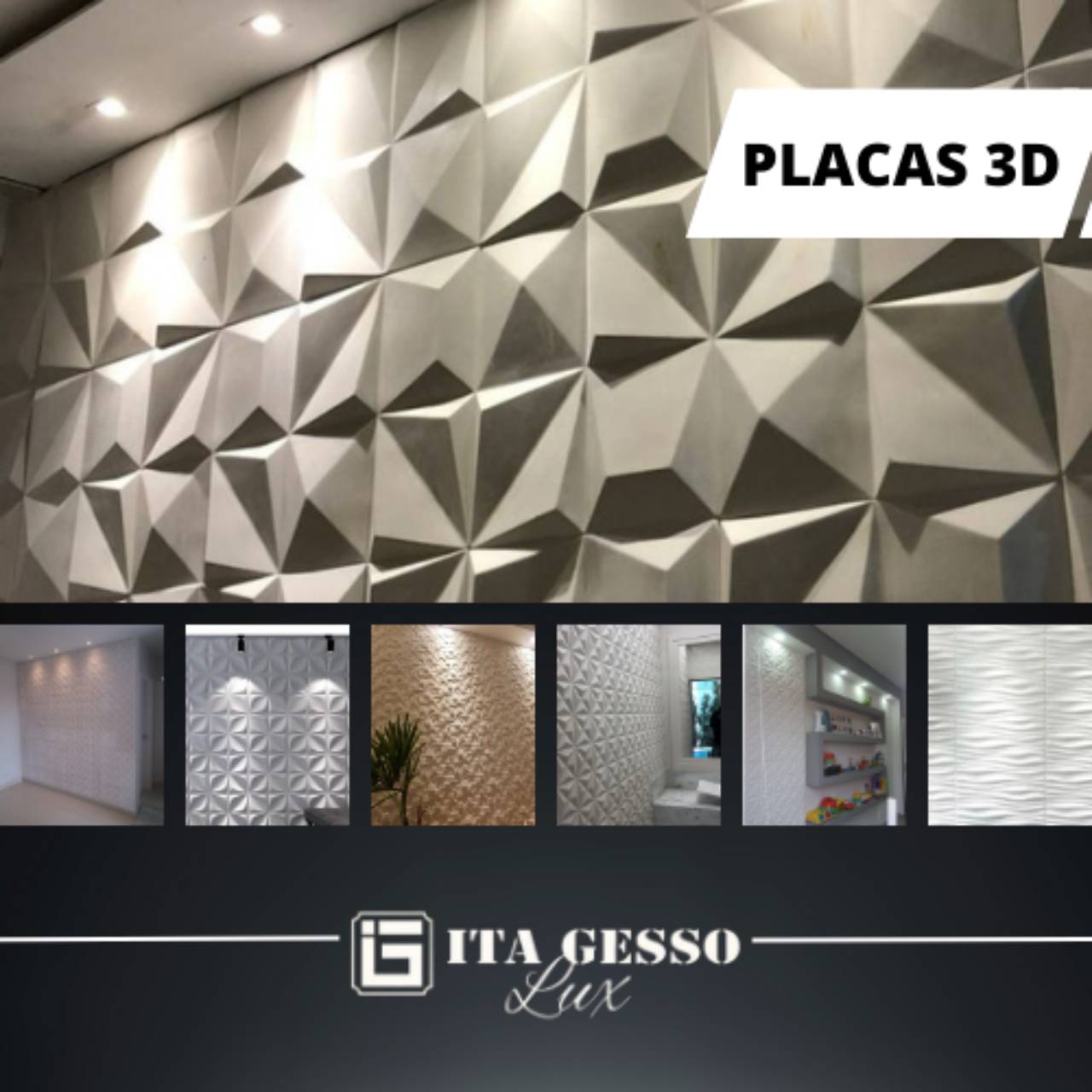 Placas de gesso 3d para decoração em Itapetininga, SP | Classificados ...