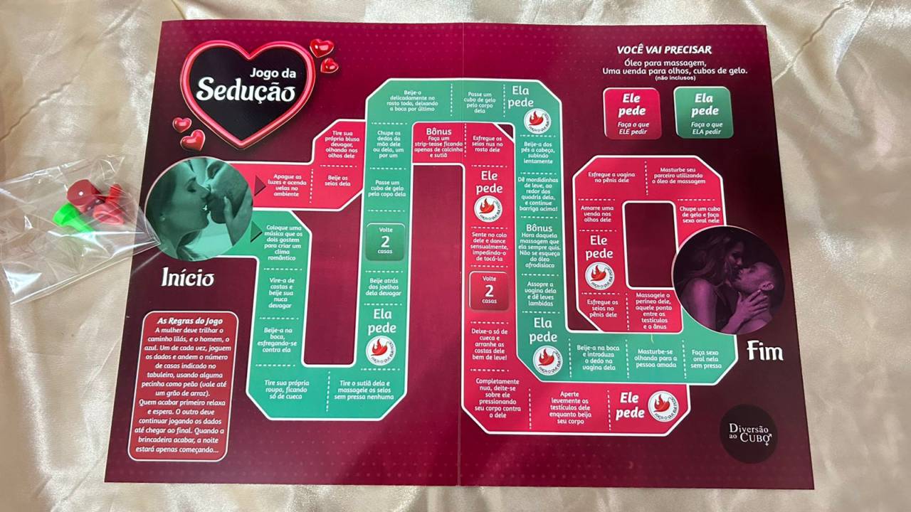 Jogo de tabuleiro | sedução com dados | casal hetero em Mineiros, GO ...