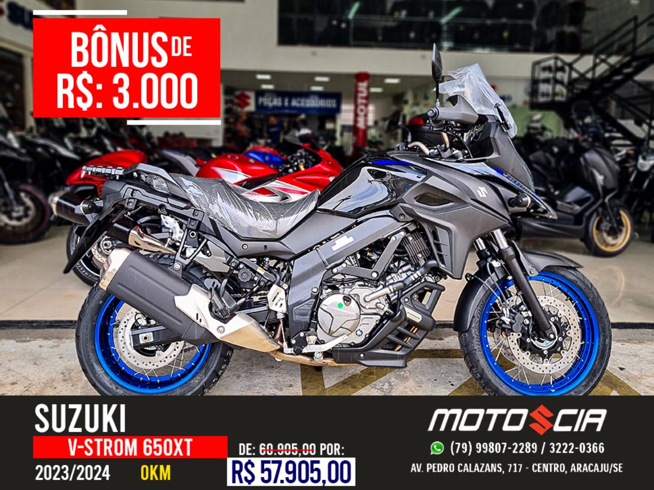 Suzuki v-strom 650xt 0km - 2023/2024 em Aracaju, SE | Classificados ...