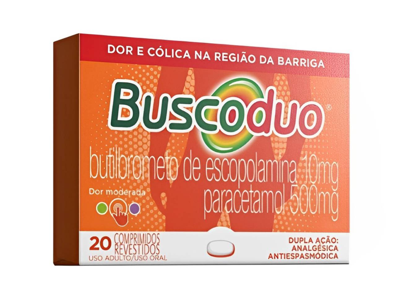 Buscoduo paracetamol 500mg + butilbrometo de