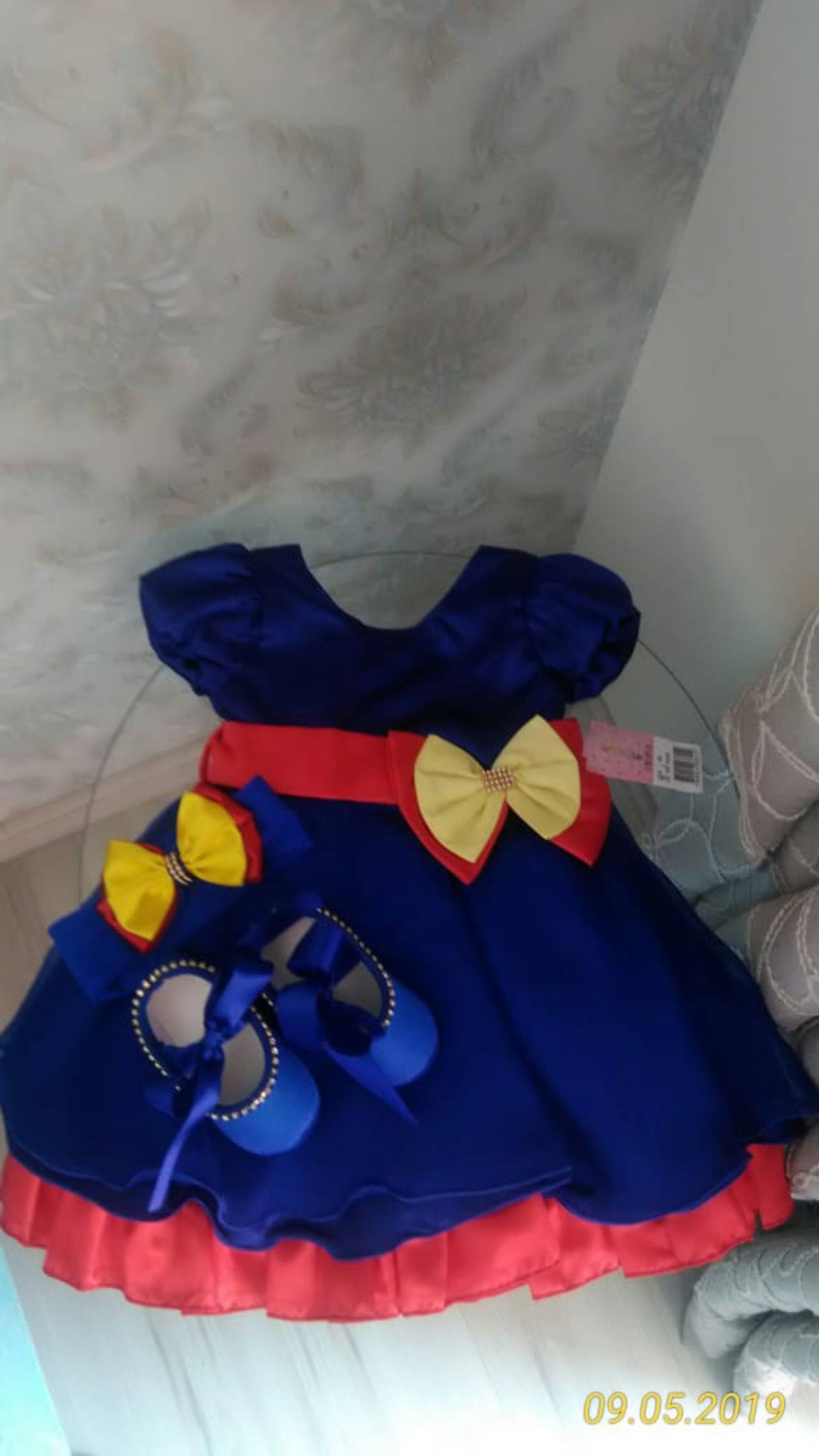 vestido da luna 1 ano