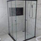 Box de canto Blindex