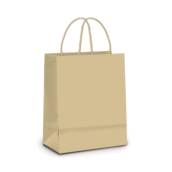SACOLA PAPEL MD KRAFT 19X26X9CM 
