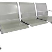BANCO METAL RECEPÇÃO 3 LUGARES 