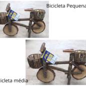 Bicicleta de madeira 