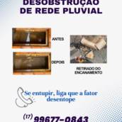 Desobstrução de rede pluvial 