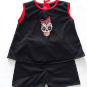 2951 - Conjunto caveirinha Frida baby (tamanho 1)