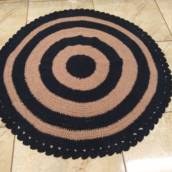 Tapete redondo tamanho 115x115