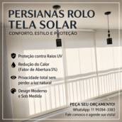 Persianas Rolô Tela Solar para Sacada em São Bernardo