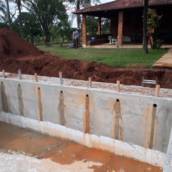 Furação para encanamento piscina 
