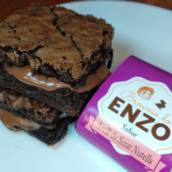 Brownie do Enzo RECHEADO sabor AVELÃ do SCRAT (NUTELLA)