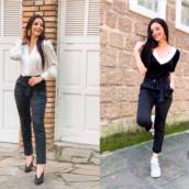 Calça com laço 