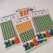 Kit de Atividades Matemáticas | Plastificado e Reutilizável FRETE GRÁTIS SP