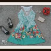 Vestido longuete indiano florido
