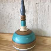 Vaso Cerâmica Listrado