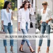 Blazer de Bengaline Off-White (Semelhante ao da Foto Disponível dos Tamanho: 44 até 50).