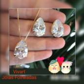 Conjunto: Brinco + Colar 