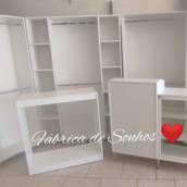Kit Móveis 6 peças com balcão vitrine - Bauru