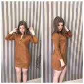 Vestido em suede