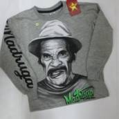 BLUSA INFANTIL MANGA LONGA DE PERSONAGEM 
