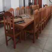 MESA DE ANGELIM PEDRA DE 5X1METROS/ 6CM ESPESSURA COM 20 CADEIRAS