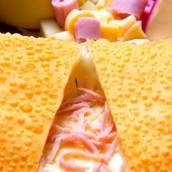Pastel de peito de peru defumado com catupiry 