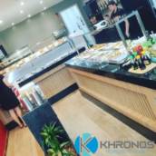 Buffet self service refrigerado duplo + buffet paneleiro - SOB MEDIDA