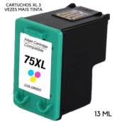 Cartucho HP 75XL CB338WB,D4360, D4260,C4424, C4440, C4524, C4480,4480 13ml color