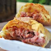 Pastel de calabresa