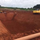 Construção de reservatórios