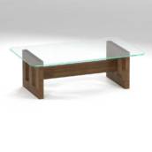 MESA DE CENTRO COM VIDRO