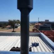 Colarinhos para chaminé e postes de energia e dutos pra chaminé.