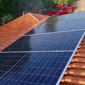 Instalação de placa solar