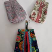 Chaveiro Porta Moedas em patchwork