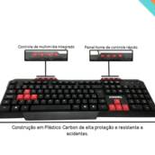 Teclado Gamer Impermeável Silencioso ABNT-2 PC HAWKE