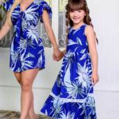 Kit mâe e filha macacão e vestido DOCE AMOR DE MAE 