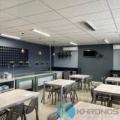 Módulos Buffet Self service, mesas, balcão de apoio para restaurante corporativo