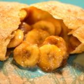 Pastel de banana com canela