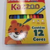 Caneta hidrográfica 12 cores kaz