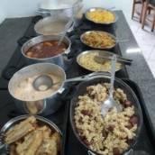 Almoço nessa segunda de chuva 