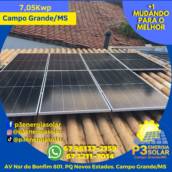 kit Energia Solar 8 módulos 550w e um inversor 4kw, que vai gerar 507 kwh/mês na média anual e vc também tem os 50 pra utilizar da rede (total 557 kwh) em Campo Grande, MS por P3 Energia Solar