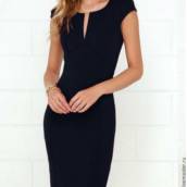 Vestido de Neoprene (Semelhante ao da Foto, Disponível na cor: Azul Marinho e tamanho: 40).