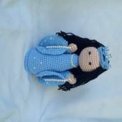 Iemanjá amigurumi 