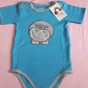 Body Azul c/bordado
