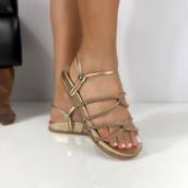 Sandália Papete Gold
