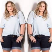  Bermuda Jeans Escura (Semelhante Disponível nós tamanhos: 40 e 44)