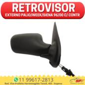 Retrovisor Externo Palio/Week/Siena 96/00 c/ contr.