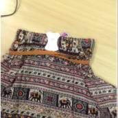 Saia estampada