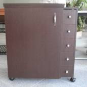 Gabinetes  e caixas base/portáteis para máquinas de costura domésticas
